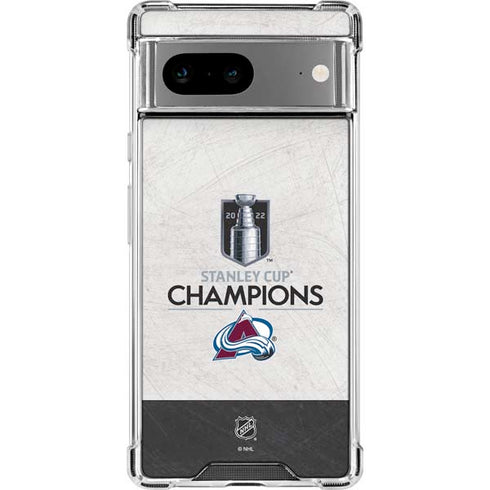 NHL 2022 Stanley Cup Champions Avalanche Google Pixel 8a Clear Case